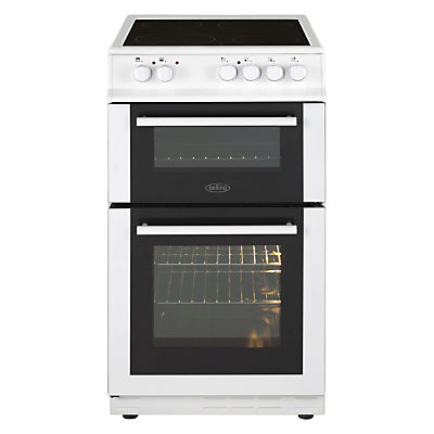 Belling FS50EDOFC Freestanding Electric Cooker, Black White Belling FS50EDOFC Freestanding Electric Cooker, Black White